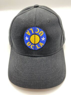 Vintage UCLA Bruins Basketball Center Court Logo Baseball Hat Black